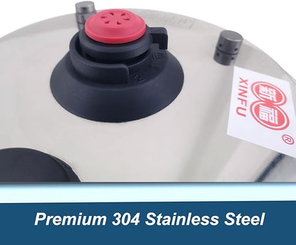 XINFU Heavy Duty 304 Stainless Steel Pressure Cooker 8.5 Quart, Serves 6-8 - Image 7