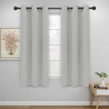 Easy-Going Blackout Curtains for Bedroom, Solid Thermal Insulated Grommet and by Easy-Going