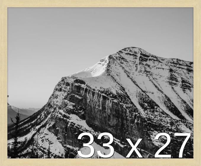 Frame It Easy 33 x 27 Wheat Wood Frame by FrameItEasy