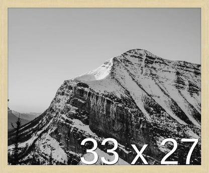 Frame It Easy 33 x 27 Wheat Wood Frame by FrameItEasy