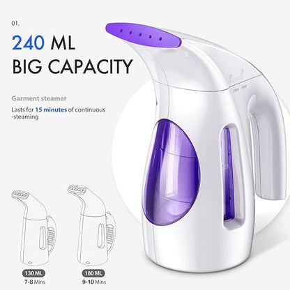 HiLIFE Steamer for Clothes, Portable Handheld Design, 240ml Big Capacity - Image 5