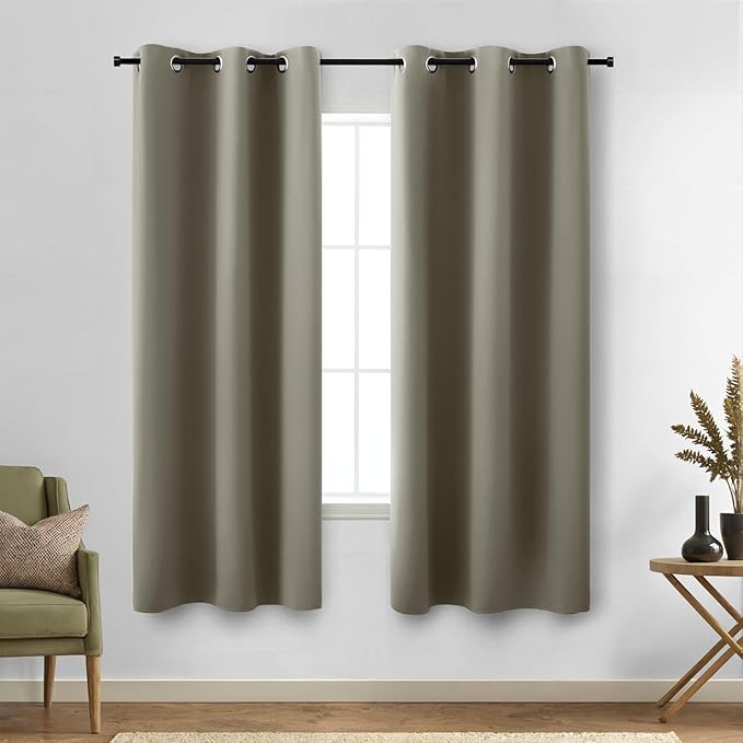 KOUFALL 72 Inch Insulating Blackout Curtains by KOUFALL