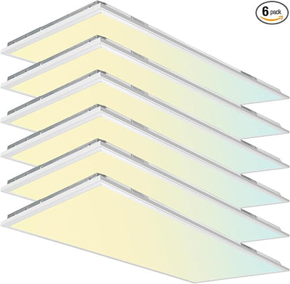 hykolity 2x4 FT LED Flat Panel Troffer Light, CCT Selectable 4000K-5000K-6500K by hykolity