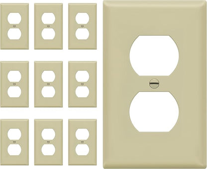 Duplex Wall Plates Kit by Enerlites 8821-I Home Electrical Outlet Cover by Enerlites