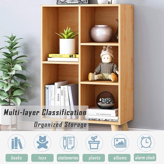 IOTXY Wooden Open Shelf Bookcase - Image 6