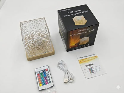 Growalleter Ocean Wave Projector Light, 16 Color Rechargeable Ocean Lamp - Image 8