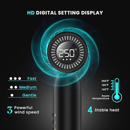 Prastiny Hair Dryer with Diffuser: Professional High Speed Quiet Ionic Blow - Image 5