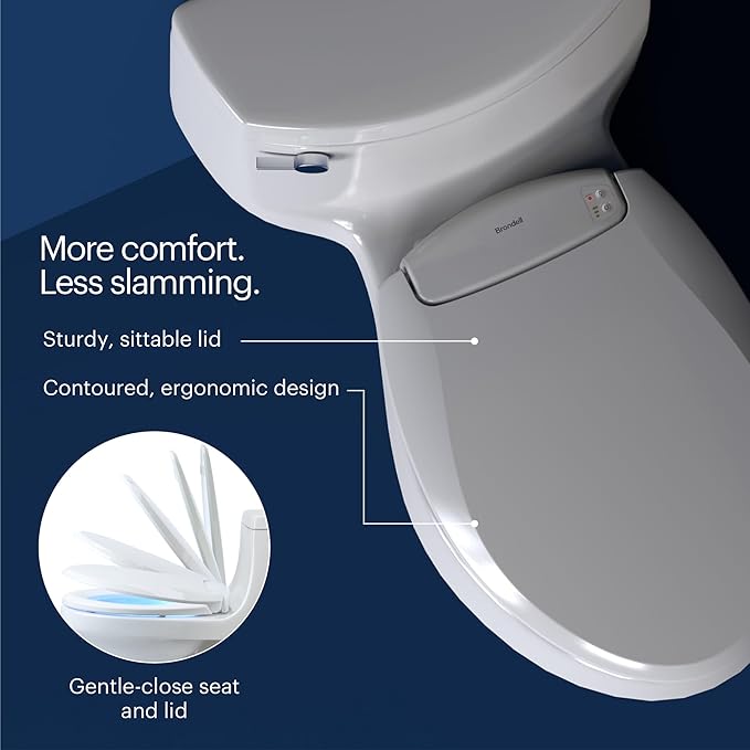 Brondell L60-EW LumaWarm Heated Nightlight Elongated Toilet Seat - Image 8