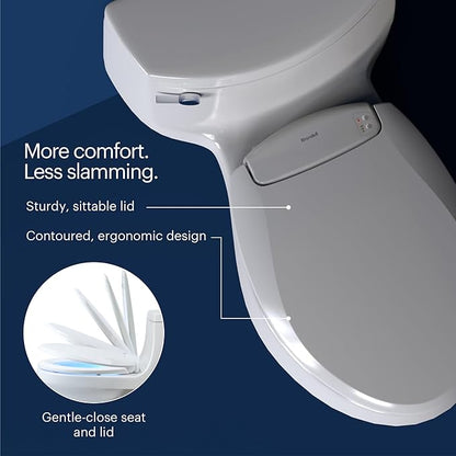Brondell L60-EW LumaWarm Heated Nightlight Elongated Toilet Seat - Image 8