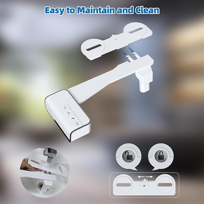 Hibbent Bidet Attachment for Toilet, Non-Electric Dual Nozzle for Frontal & - Image 8