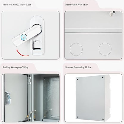 Waterproof Outdoor Electrical Box, IP56 Steel Construction Outdoor Junction Box - Image 4