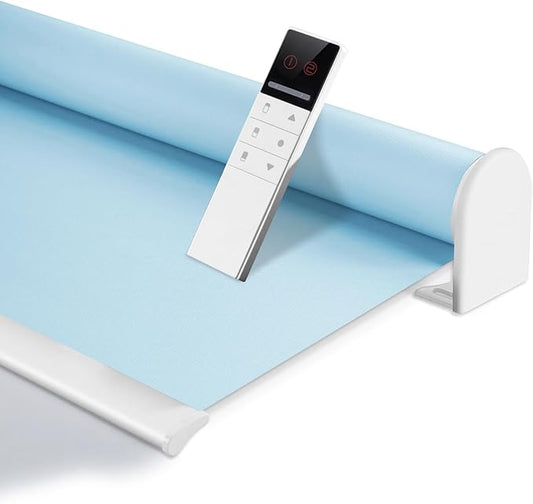 ZSHINE Motorized Blackout Window Blinds Customize Width Remote Control Wireless by ZSHINEHome