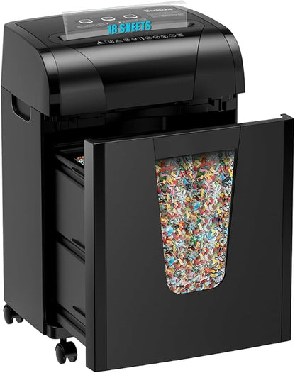 Woolsche Paper Shredder, 18-Sheet Cross Cut by Woolsche