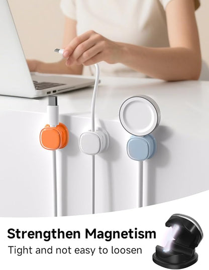Magnetic Cable Clips, Adjustable Cord Holder Management, Adhesive Wire Keeper - Image 2