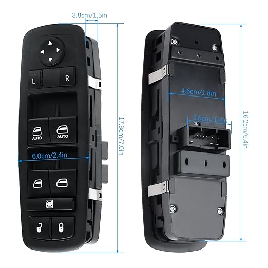WUANGKI Master Power Window Control Switch | Front Driver Side | 11 Pins | - Image 2