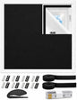 100% Blackout Curtains for Bedroom, Blackout Blinds No Drill with Magnetic & Velcro, Black Out Window Cover – Heat Insulation, Easy Install for Travel, Nursery, Media Room, RV, 39” x 57”