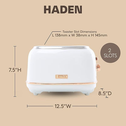Haden Heritage 2-Slice Wide-Slot Toaster, Stainless-Steel Bread Toaster - Image 4