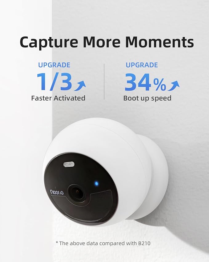 Noorio B211 Security Camera Indoor Outdoor Wireless 2K+ Bluetooth Camera - Image 4