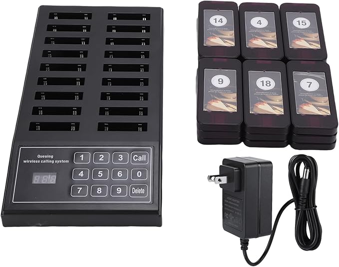 Luocute Wireless Calling System, 18 Receivers 1 Transmitter Channel 30-100m - Image 7