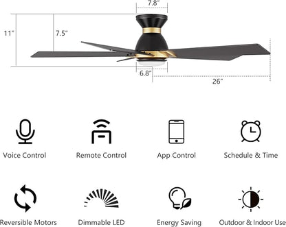 SMAAIR 52 Inch Smart Ceiling Fan - Image 8