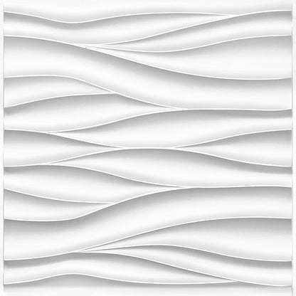 STICKGOO Wave Wall Panels for Interior Wall Decor, Paintable 3D Wall Decor by STICKGOO