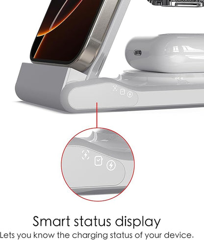 3 in 1 Charging Station for Multiple Devices, Travel Wireless Charging Station - Image 6