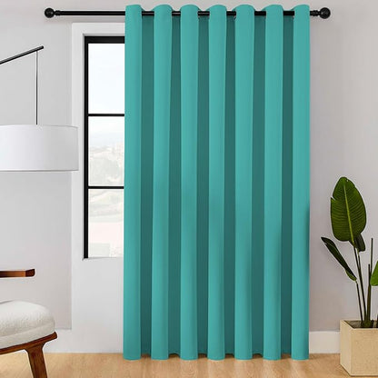 ChrisDowa Room Divider Curtain 96 Inches Long, Wide Blackout Sliding Door by ChrisDowa