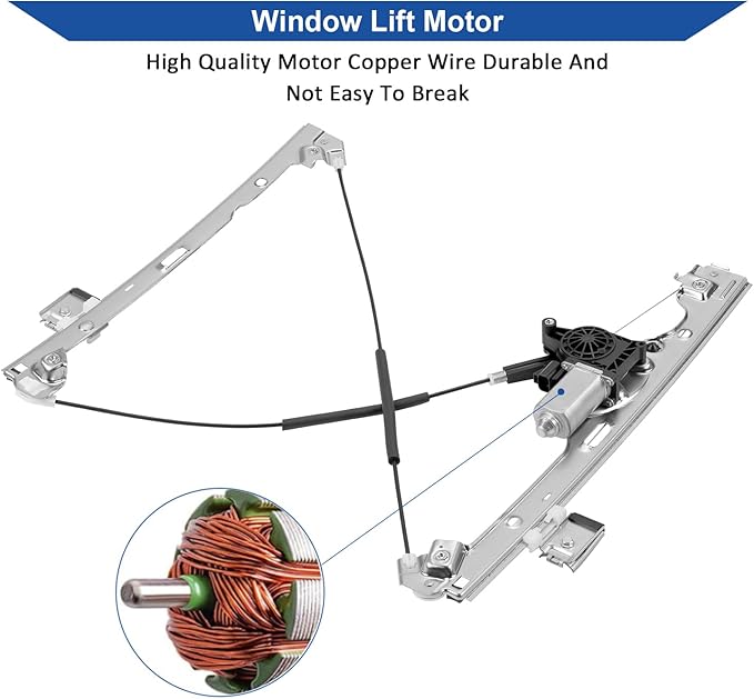 Obaee 741-442 Front Left Driver Side Power Window Regulator - Image 5