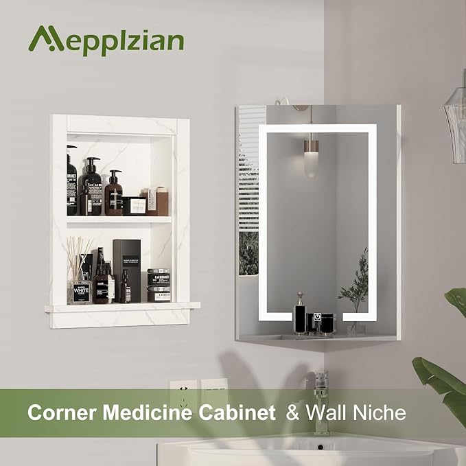 Recessed Medicine Cabinet, 14x18 Bathroom Cabinet - Image 5