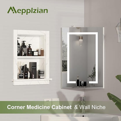 Recessed Medicine Cabinet, 14x18 Bathroom Cabinet - Image 5