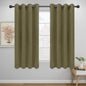 Easy-Going Blackout Curtains for Bedroom, Solid Thermal Insulated Grommet and by Easy-Going