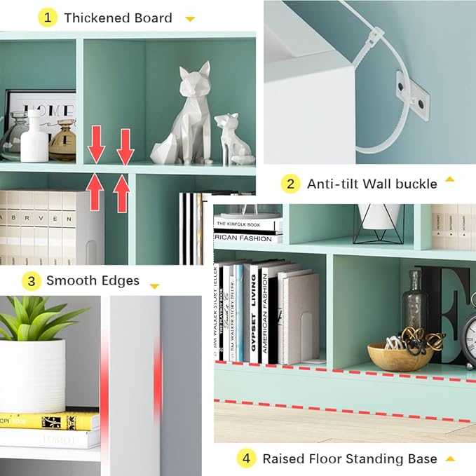 IOTXY Open Shelf Low Bookcase - Image 4