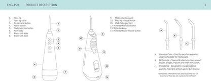 Ordo Water Flossers for Teeth, Cordless IPX7 Waterproof Oral Irrigator - Image 8
