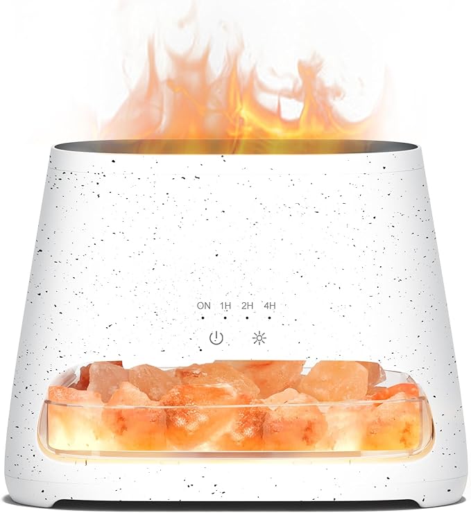 SALKING 2-in-1 Himalayan Salt Lamp & Ultrasonic Essential Oil Diffuser by SALKING