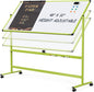 Rolling Whiteboard, 48x32 Inches Mobile Whiteboard on Wheels, Magnetic Dry by Tankee