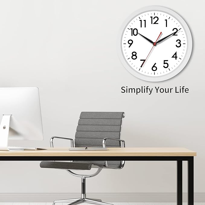 AKCISOT Wall Clock Silent Non Ticking Modern Wall Clocks Battery Operated 10 - Image 6