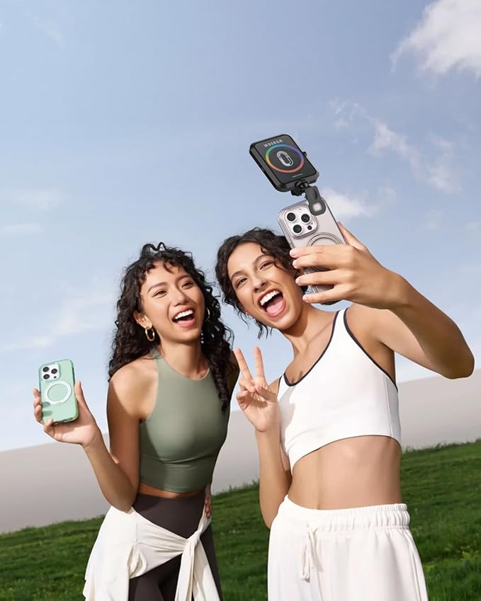 Magnetic Portable Selfie Light for iPhone: RGB Rechargeable Phone Fill Lights - Image 7