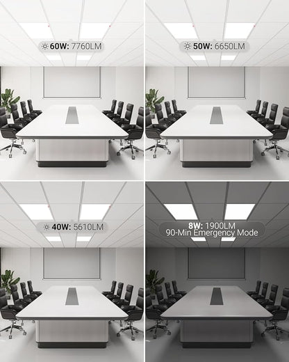Sunco 24 Pack 2x4 LED Flat Panel Light Drop Ceiling Office Fixture - Image 6