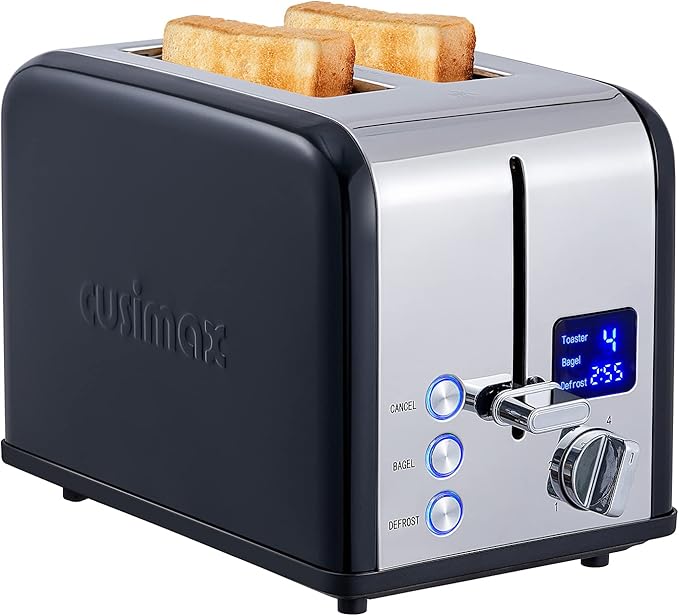 CUSIMAX Stainless Steel 2 Slice Toaster by CUSIMAX