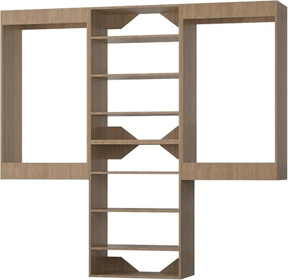 Closet Organizer, Walk-In Closet Wood Tower System, Wall-Mounted Bedroom - Image 9