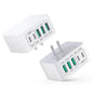 USB C Charger Block Thin Flat 50W 5-Port Wall Charger 2-Pack Type C Fast by CSODINCE