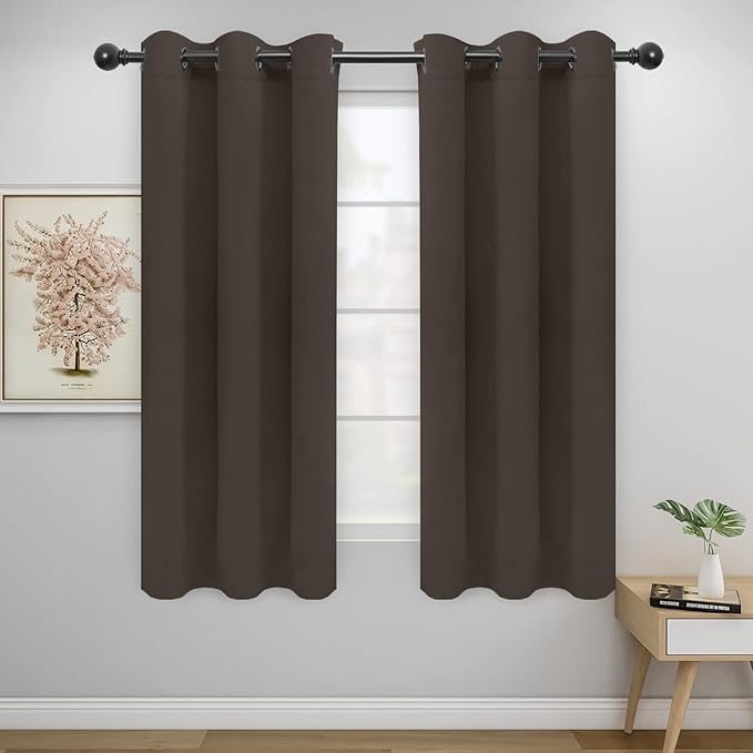 Easy-Going Blackout Curtains for Bedroom, Solid Thermal Insulated Grommet and by Easy-Going