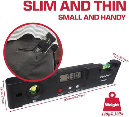Digi-Pas DWL200 Electronic Torpedo Level, Protractor, Angle Gauge, Angle Finder - Image 5
