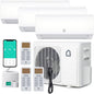 28K Tri-Zone Mini Split Air Conditioner and Heater, 9000+9000+12000 BTU Climate by Unknown
