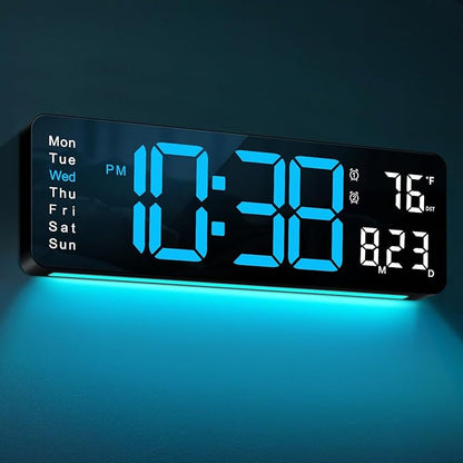 MASHI Digital Wall Clock, Auto-Dimming Wall Clock - Image 8