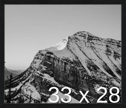 Frame It Easy 33 x 28 Black Grain Wood Frame by FrameItEasy