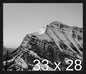 Frame It Easy 33 x 28 Black Grain Wood Frame by FrameItEasy