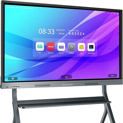 Smart Board, 8+128GB Touch Screen Electronic Whiteboard, Interactive Whiteboard by EUNIVON