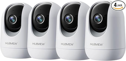 MUBVIEW Pet Camera with Phone App, Indoor Security Camera, 2.4/5GHz WiFi Cameras by MUBVIEW