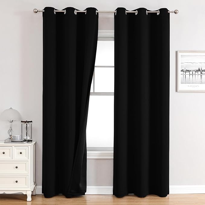 ChrisDowa 100% Blackout Curtains 78 inch Long by ChrisDowa
